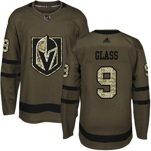 Adidas Vegas Golden Knights #9 Cody Glass Green Salute to Service Stitched Youth NHL Jersey->youth nhl jersey->Youth Jersey